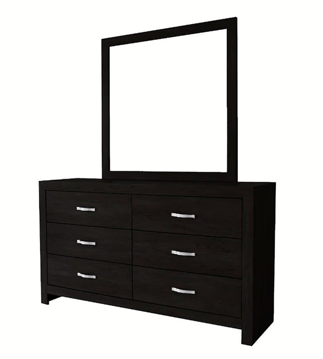 Crown Mark Furniture Jaylen 6 Drawer Dresser in Black