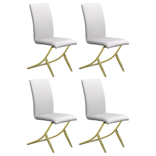 Carmelia Upholstered Side Chairs White (Set of 4) image