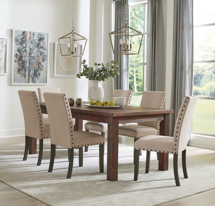 Coleman 5-piece Rectangular Dining Set Rustic Golden Brown