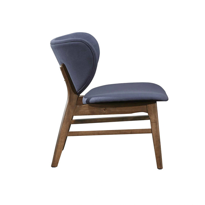 Adler Upholstered Lounge Chair-Blue