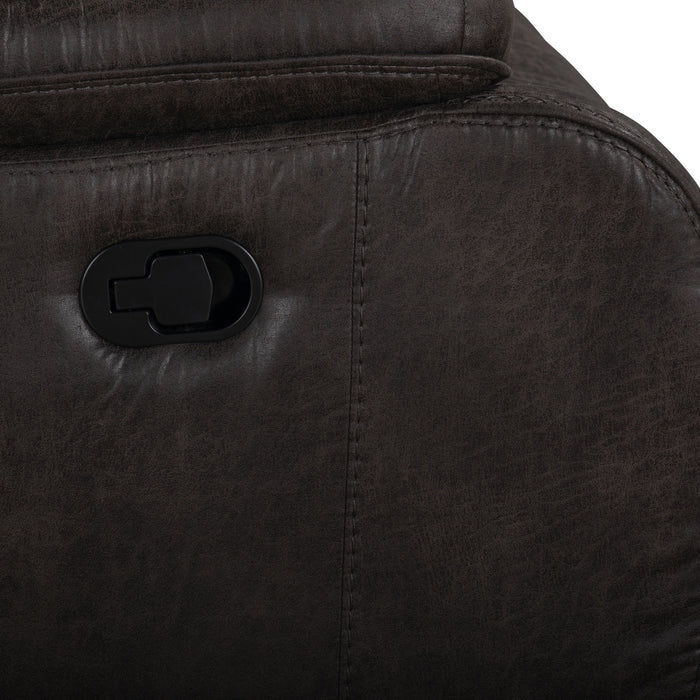 Brookings Glider Recliner-Charcoal