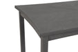 Flair 60" Dining Table & 4 Chairs (5 Pc Set)-Gray