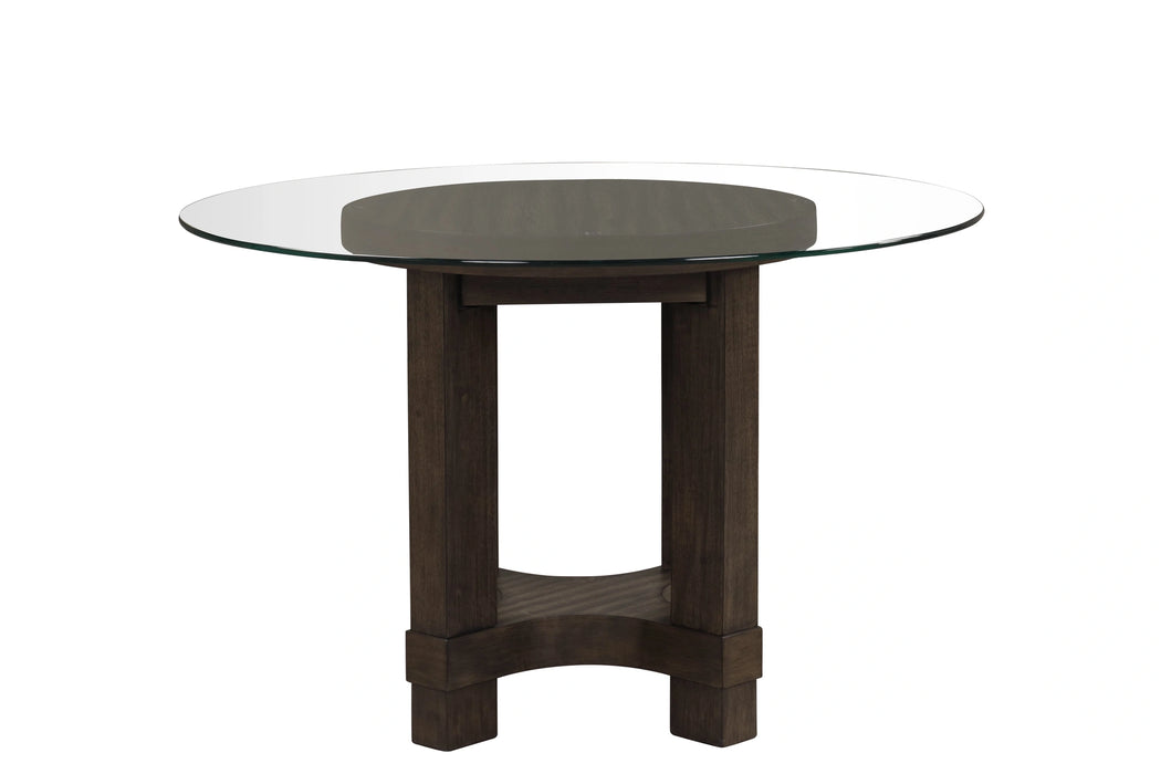 Cityscape 52" Round Dining Table Base-Walnut