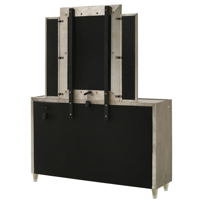 Lorient LED Dresser with LED Mirror - Premium Furniture For Less (CA)
