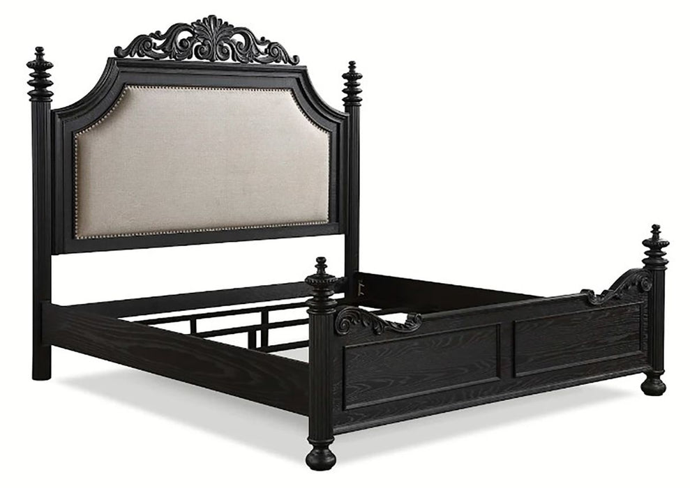 Crown Mark Furniture Kingsbury King Panel Bed in Black B1130-K