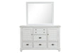 Jamestown Landscape Mirror- White