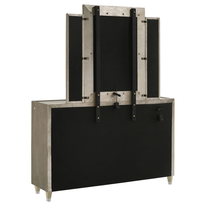 Lorient LED Dresser with LED Mirror - Premium Furniture For Less (CA)