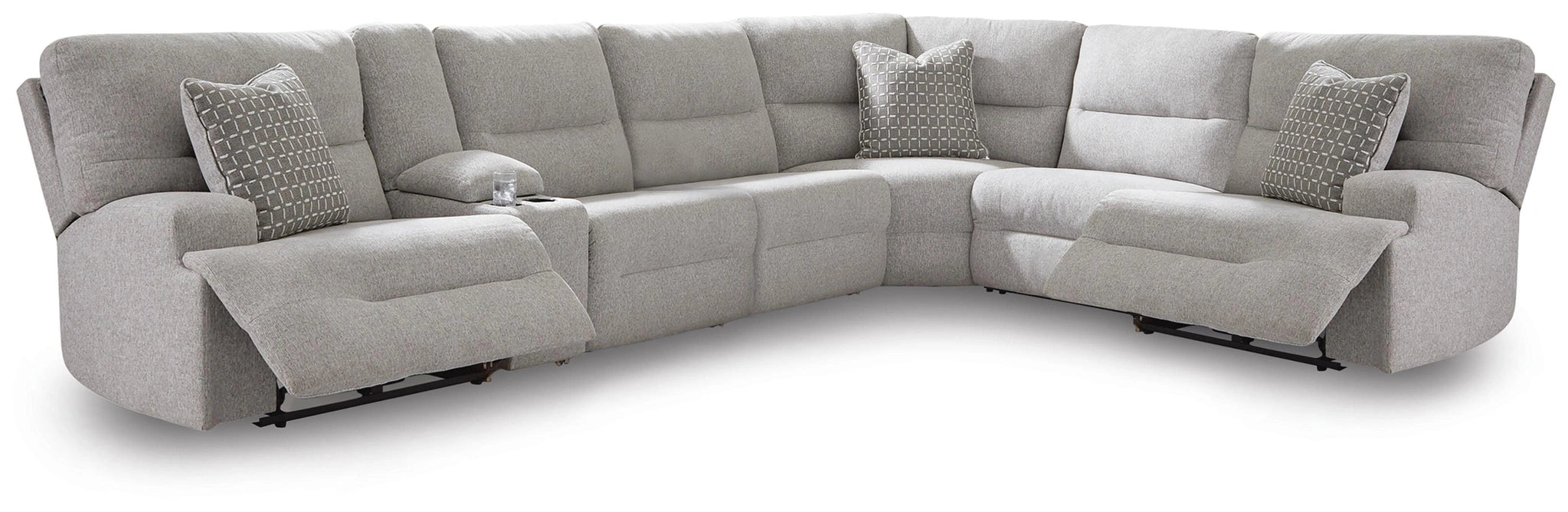 Acklen Place Power Sectional Reclining Sofa with Storage Console