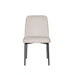 Erik Side Chair W/ Black Metal Frame -Beige (2 Per Carton)
