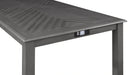 Amy 5 Pc 60" Counter Storage Table+Chairs-Gray