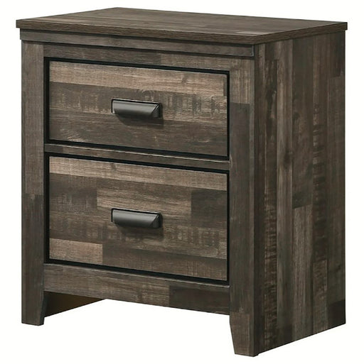 Crown Mark Furniture Carter 2 Drawer Nightstand in Brown image