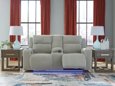 Forest Lake Power Reclining Loveseat with Console - Premium Furniture For Less (CA)