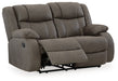First Base Reclining Loveseat - Premium Furniture For Less (CA)