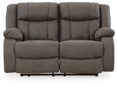 First Base Reclining Loveseat - Premium Furniture For Less (CA)