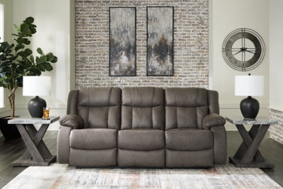 First Base Reclining Sofa - Premium Furniture For Less (CA)