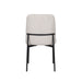 Erik Side Chair W/ Black Metal Frame -Beige (2 Per Carton)