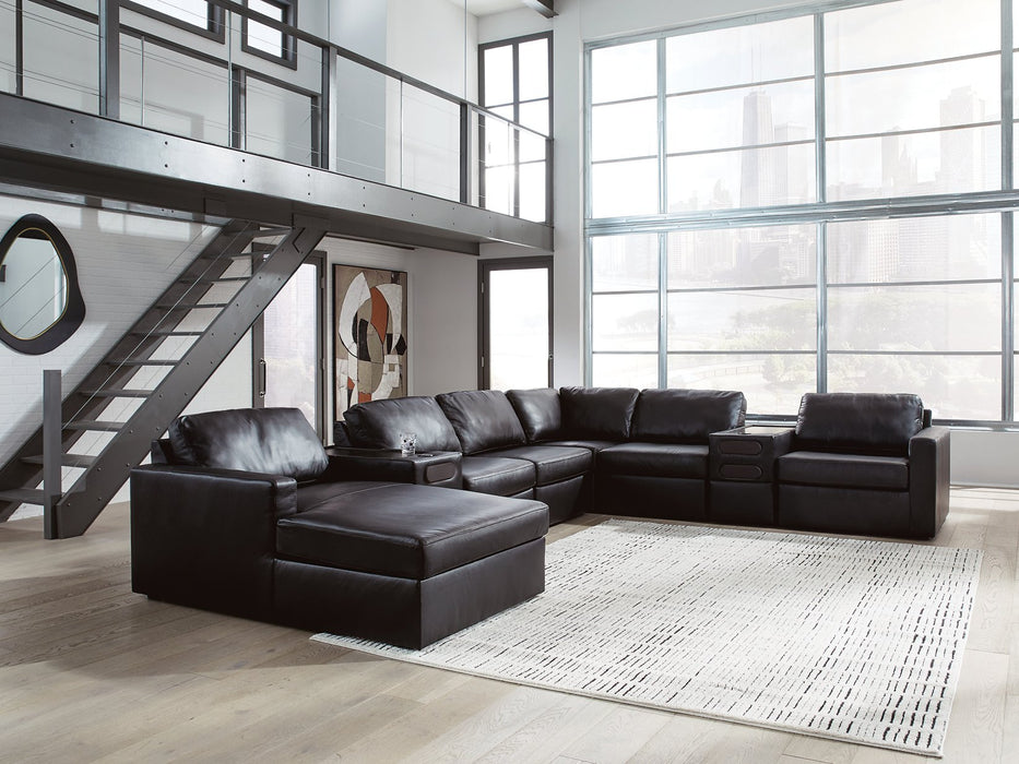 Modmax II Sectional with Chaise and Audio Consoles - Premium Furniture For Less (CA)