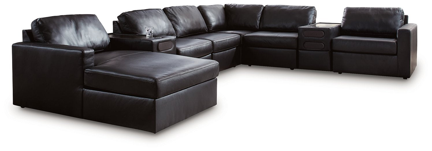 Modmax II Sectional with Chaise and Audio Consoles - Premium Furniture For Less (CA)