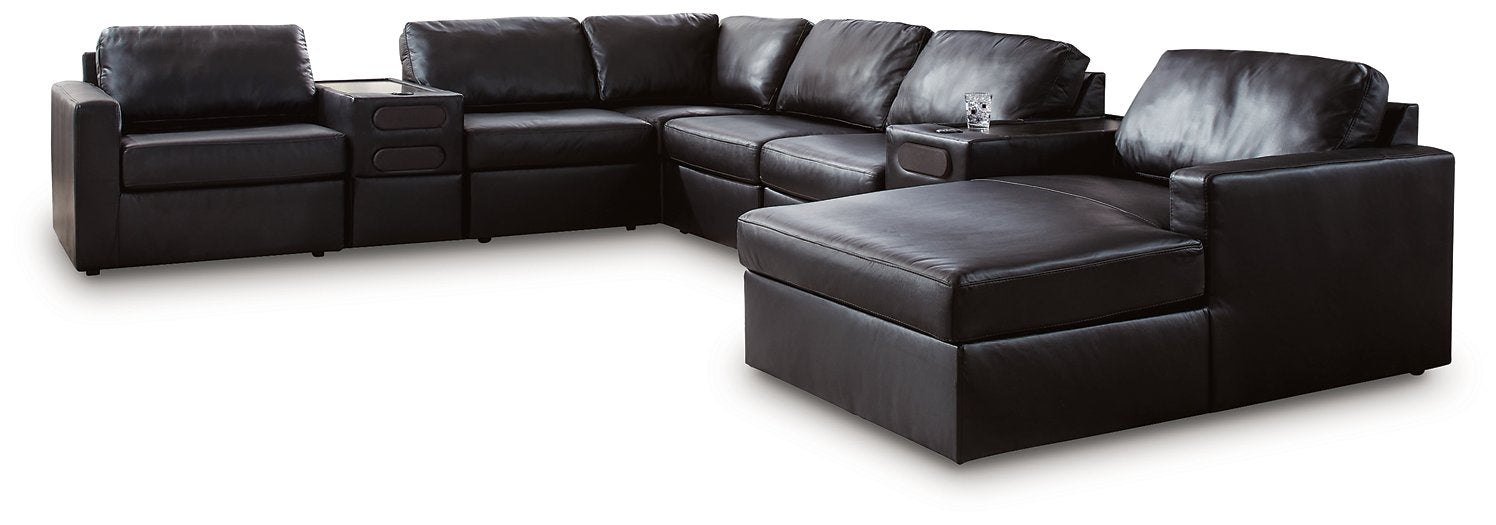 Modmax II Sectional with Chaise and Audio Consoles - Premium Furniture For Less (CA)