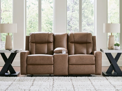 Mackmenville Reclining Loveseat with Console - Premium Furniture For Less (CA)