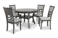 Mitchell 5 Pc Dining Set-Gray