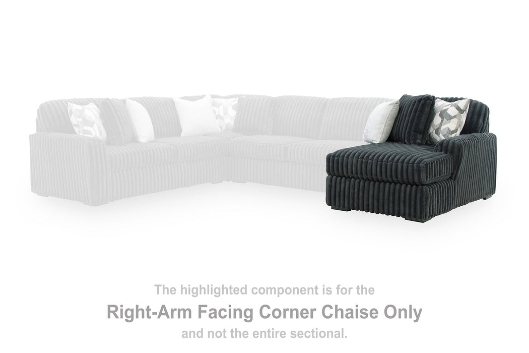 Midnight-Madness Sectional Sofa with Chaise