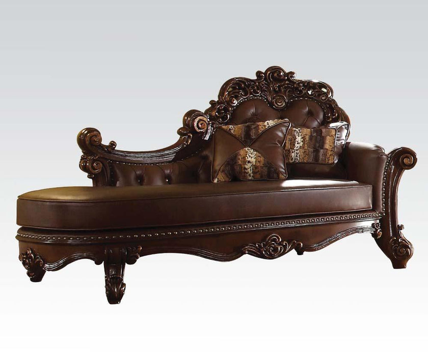 Acme Vendome Chaise in Cherry 96491 image