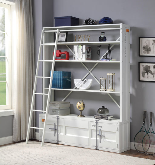 Cargo White Bookshelf & Ladder image