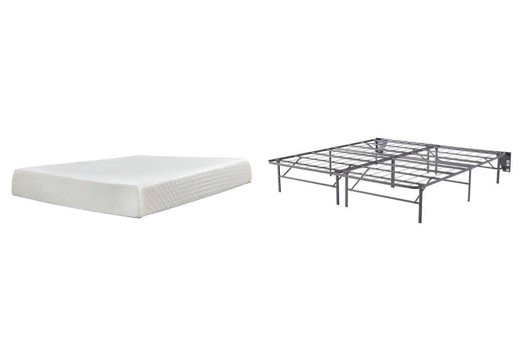 10 Inch Chime Memory Foam Mattress Set - Premium Furniture For Less (CA)