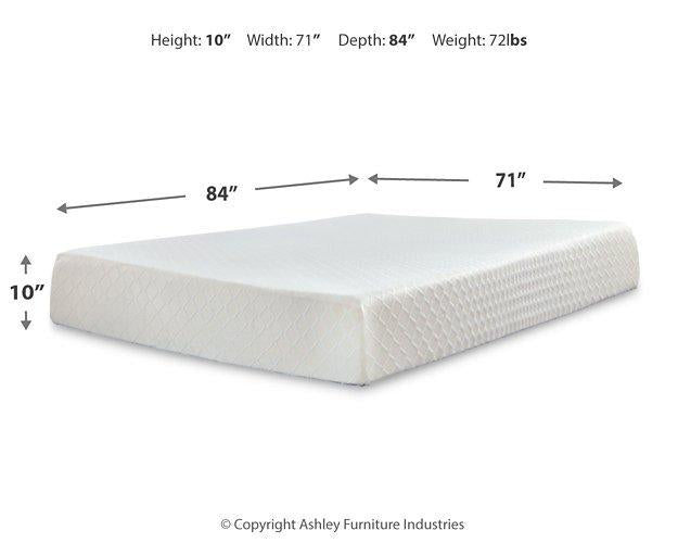 10 Inch Chime Memory Foam Mattress Set - Premium Furniture For Less (CA)