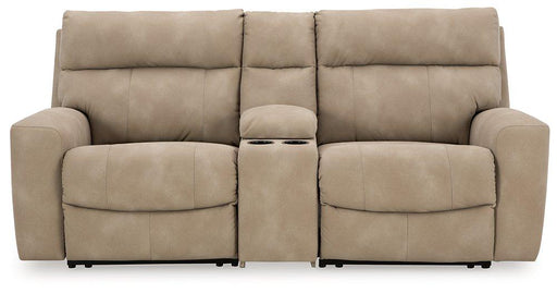 Next-Gen DuraPella Power Reclining Sectional Loveseat with Console - Premium Furniture For Less (CA)
