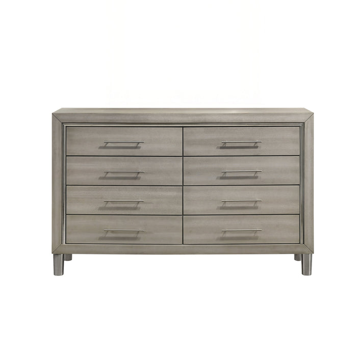 Lennox 8 Drawer Dresser-Gray