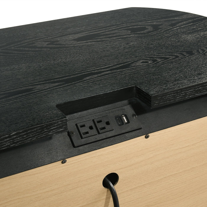 Skyline 2 Drawer Nightstand-Onyx