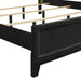 Obsidian 6/6-6/0 Ek/Wk Headboard, Footboard & Slats-Black