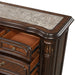 Bella Notte Dresser / Server Mirror- Mahogany Brown