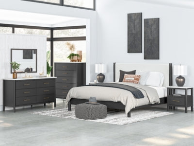 Cadmori Upholstered Bed - Premium Furniture For Less (CA)