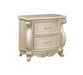 Monique Nightstand W/Marble Top-Champagne