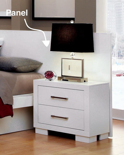 Jessica Nightstand Panels White (Set of 2) - Premium Furniture For Less (CA)