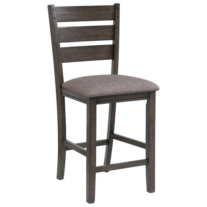 Crown Mark Bardstown Counter Height Chair (Set of 2) in Gray 2752GY-S-24 image