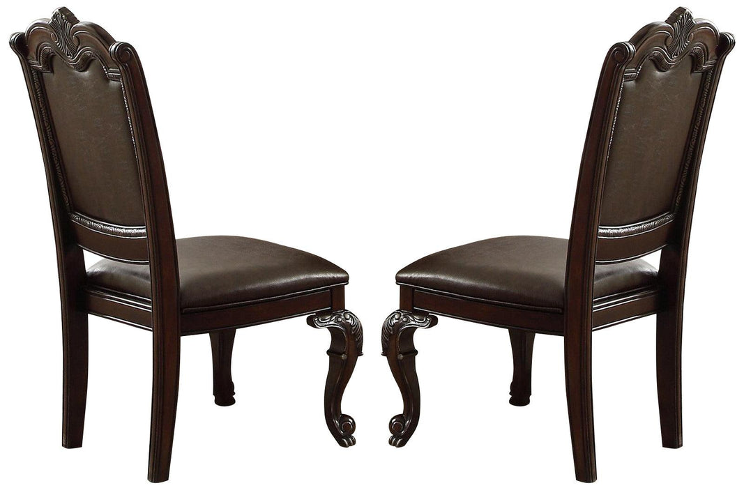 Crown Mark Kiera Dining Side Chair in Rich Brown (Set of 2) 2150S image