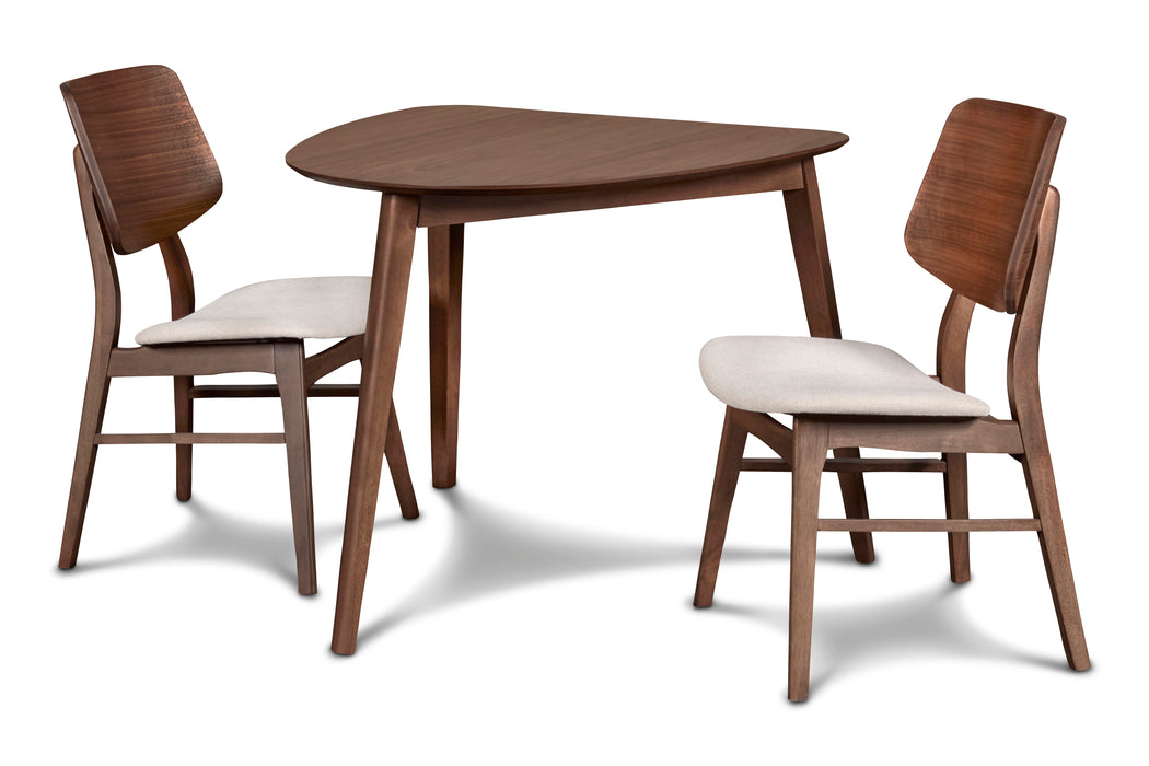 Oscar Corner Table-Walnut