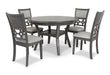 Mitchell 5 Pc Dining Set-Gray