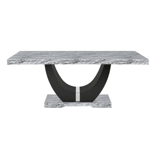 Lyra Dining Table Top And Base Bottom Marble