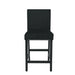 Celeste 5Pc 42" Marble Finish Counter Table & 4 Chairs-Black