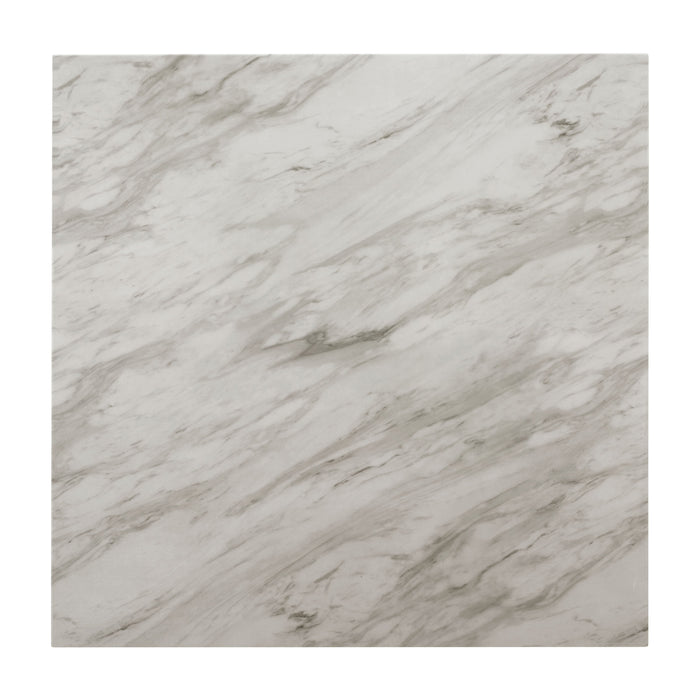 Celeste 5Pc 42" Marble Finish Counter Table & 4 Chairs-Blue