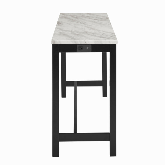 Celeste Theater Bar Table W/ 3 Stools-Black
