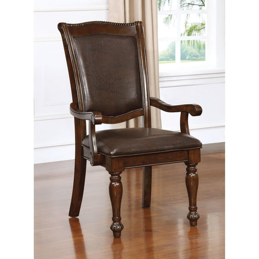 Alpena Brown Cherry/Espresso Arm Chair & Side Chair (2/CTN) - Premium Furniture For Less (CA)