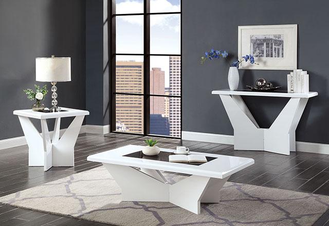 DUBENDORF Sofa Table, White - Premium Furniture For Less (CA)