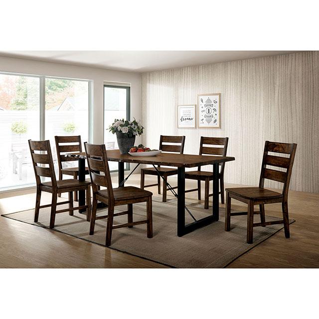 Dulce Walnut/Black Dining Table - Premium Furniture For Less (CA)