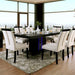 Evangeline Black/Beige Dining Table - Premium Furniture For Less (CA)